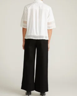 Dora Cotton Poplin Blouse White