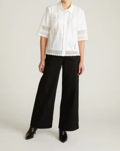 Dora Cotton Poplin Blouse White