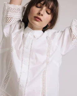Dora Cotton Poplin Blouse White