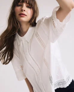 Dora Cotton Poplin Blouse White