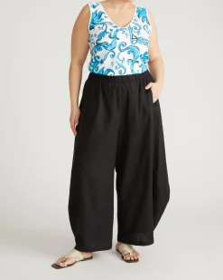 Double V Tank Blue Majolica Print