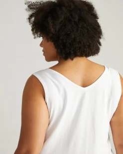Double V Tank White
