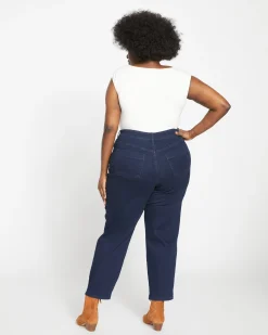 Dylan High Rise Tapered Jeans 29 Inch Dark Indigo