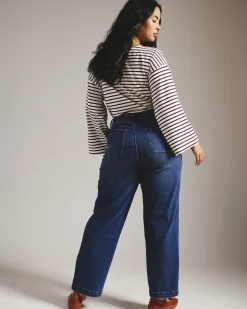 Elastic Waist Weekend Jeans True Blue