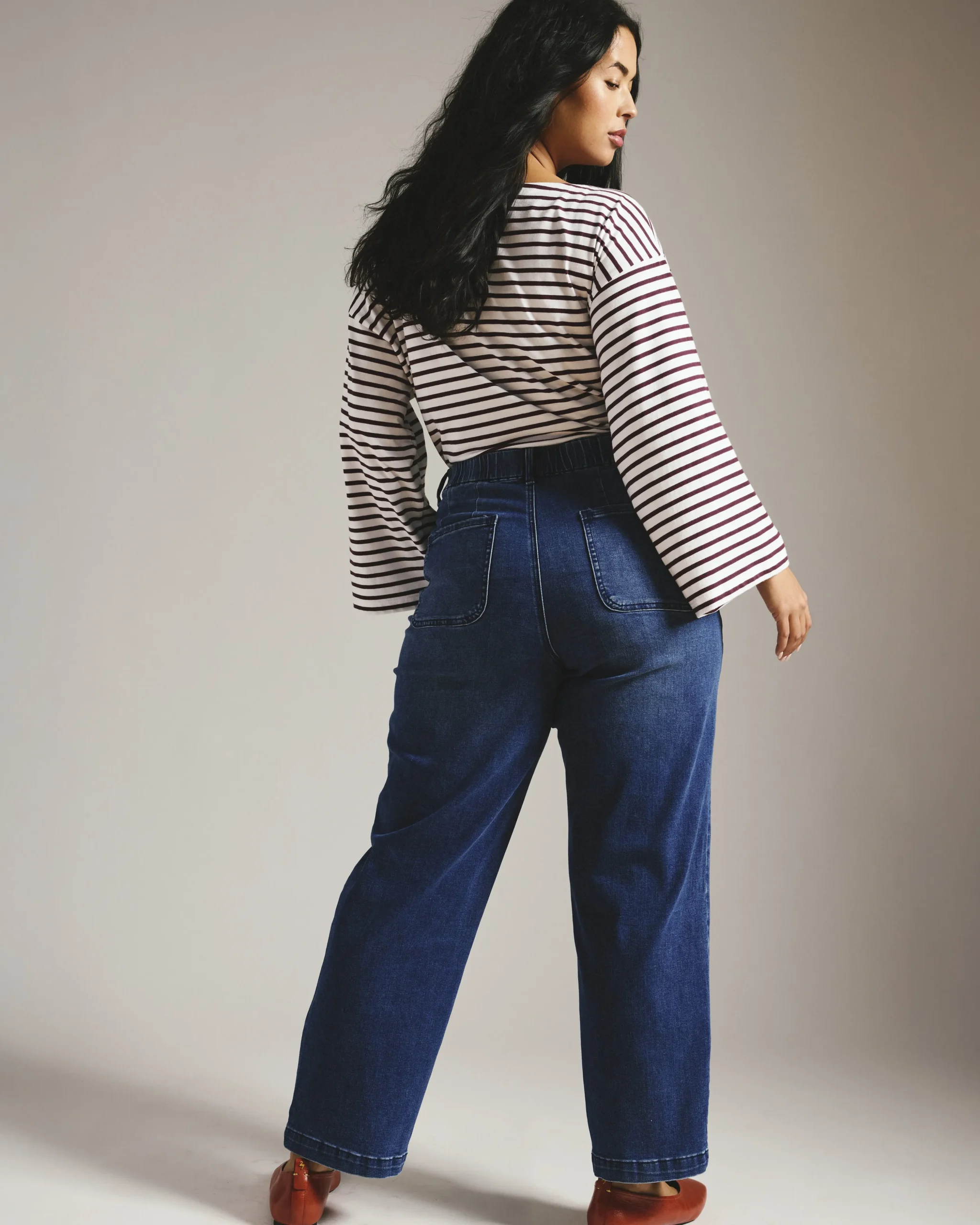 Elastic Waist Weekend Jeans True Blue