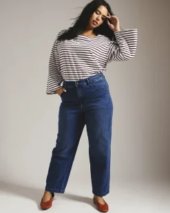 Elastic Waist Weekend Jeans True Blue