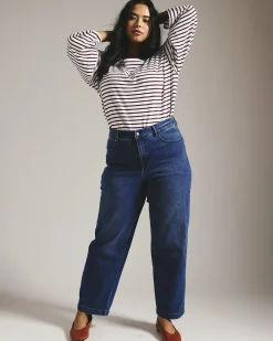 Elastic Waist Weekend Jeans True Blue