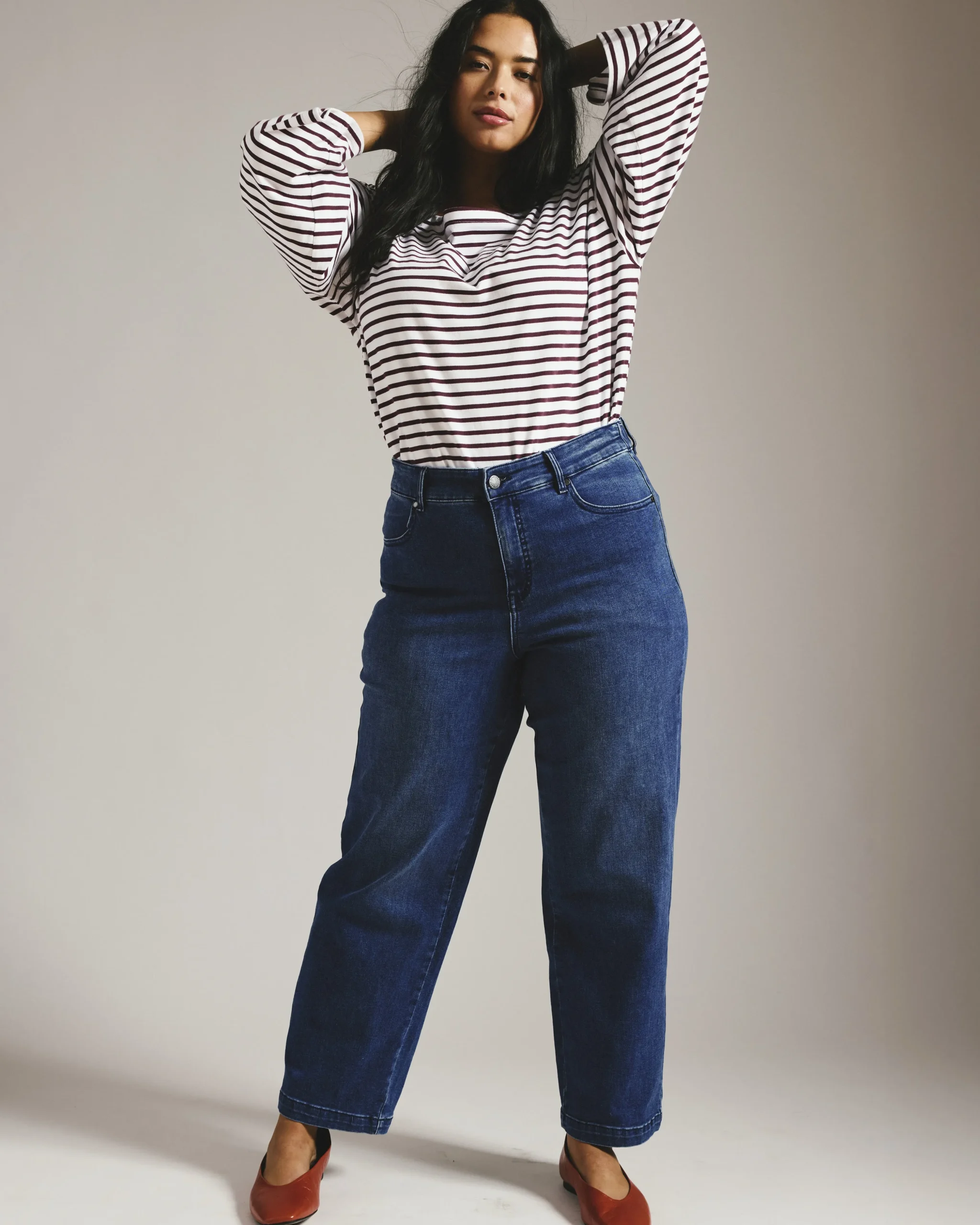 Elastic Waist Weekend Jeans True Blue