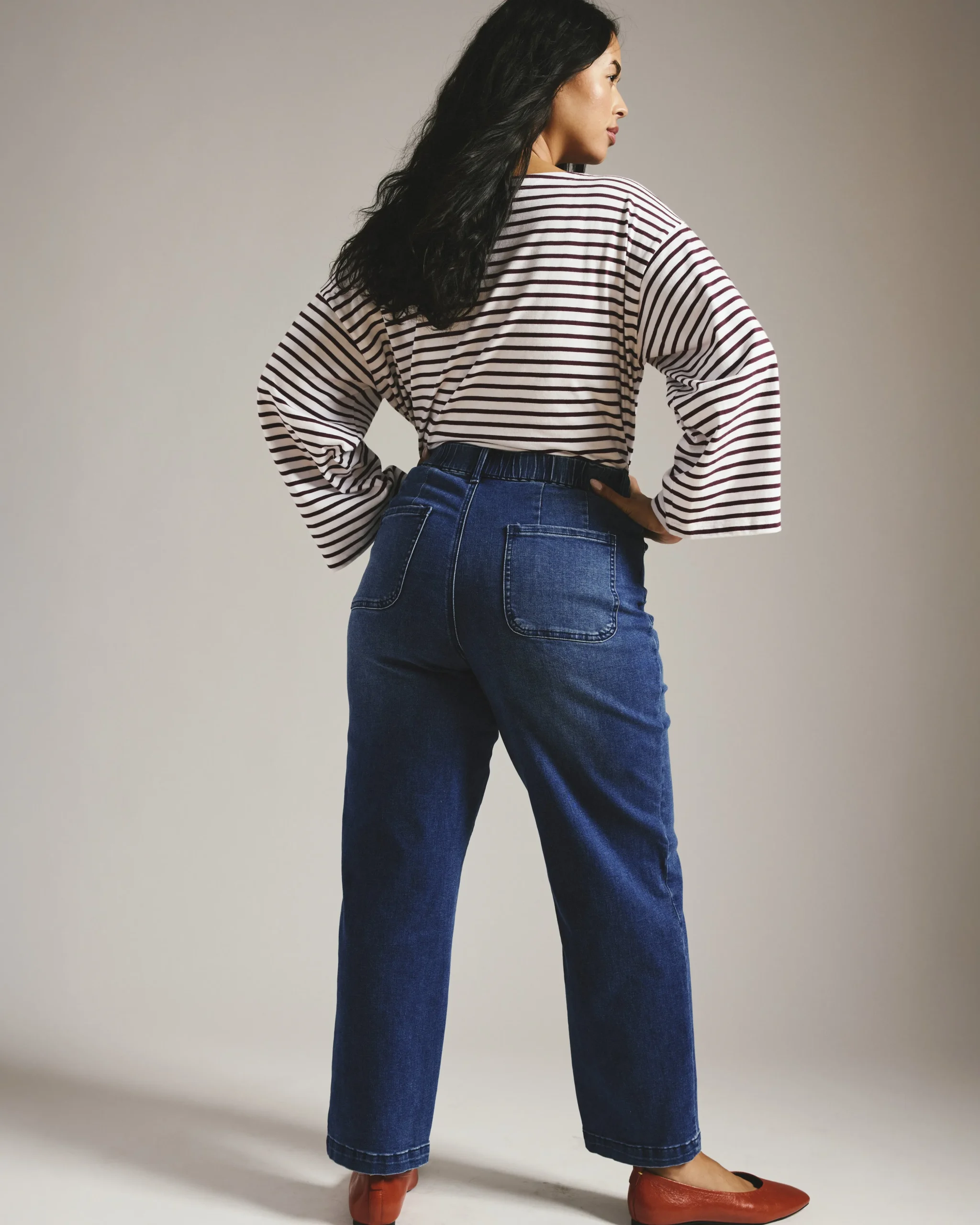 Elastic Waist Weekend Jeans True Blue