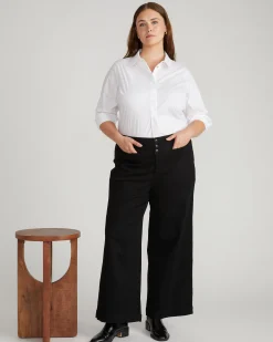Elbe Popover Stretch Poplin Shirt Classic Fit White