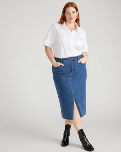 Elbe Stretch Poplin Short Sleeve Shirt White