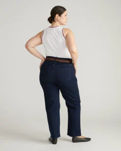 Ella High Rise Straight Leg Jeans Balearic Blue