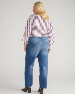 Etta High Rise Straight Leg Jeans 31 Inch Camden Blue