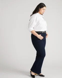 Farrah High Rise Flared Jeans Dark Indigo