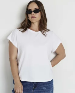 Frenchie Easy Fit Tee White