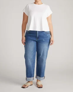 Frenchie Easy Fit Tee White