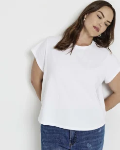 Frenchie Easy Fit Tee White