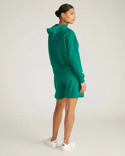 French Terry Pullover Hoodie Aventurine