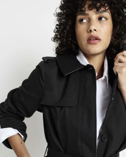 Freya Trench Coat Black