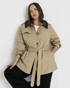 Freya Trench Coat Khaki