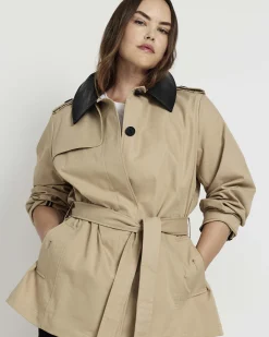 Freya Trench Coat Khaki