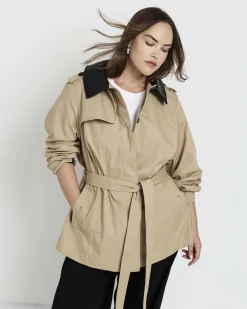 Freya Trench Coat Khaki