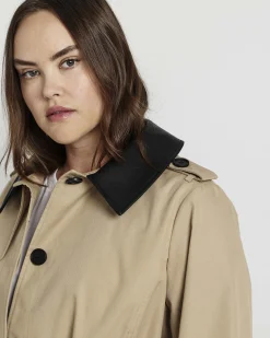 Freya Trench Coat Khaki