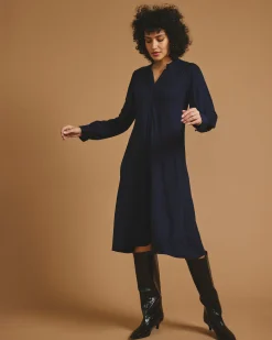 Gramercy Liquid Jersey Dress Midnight