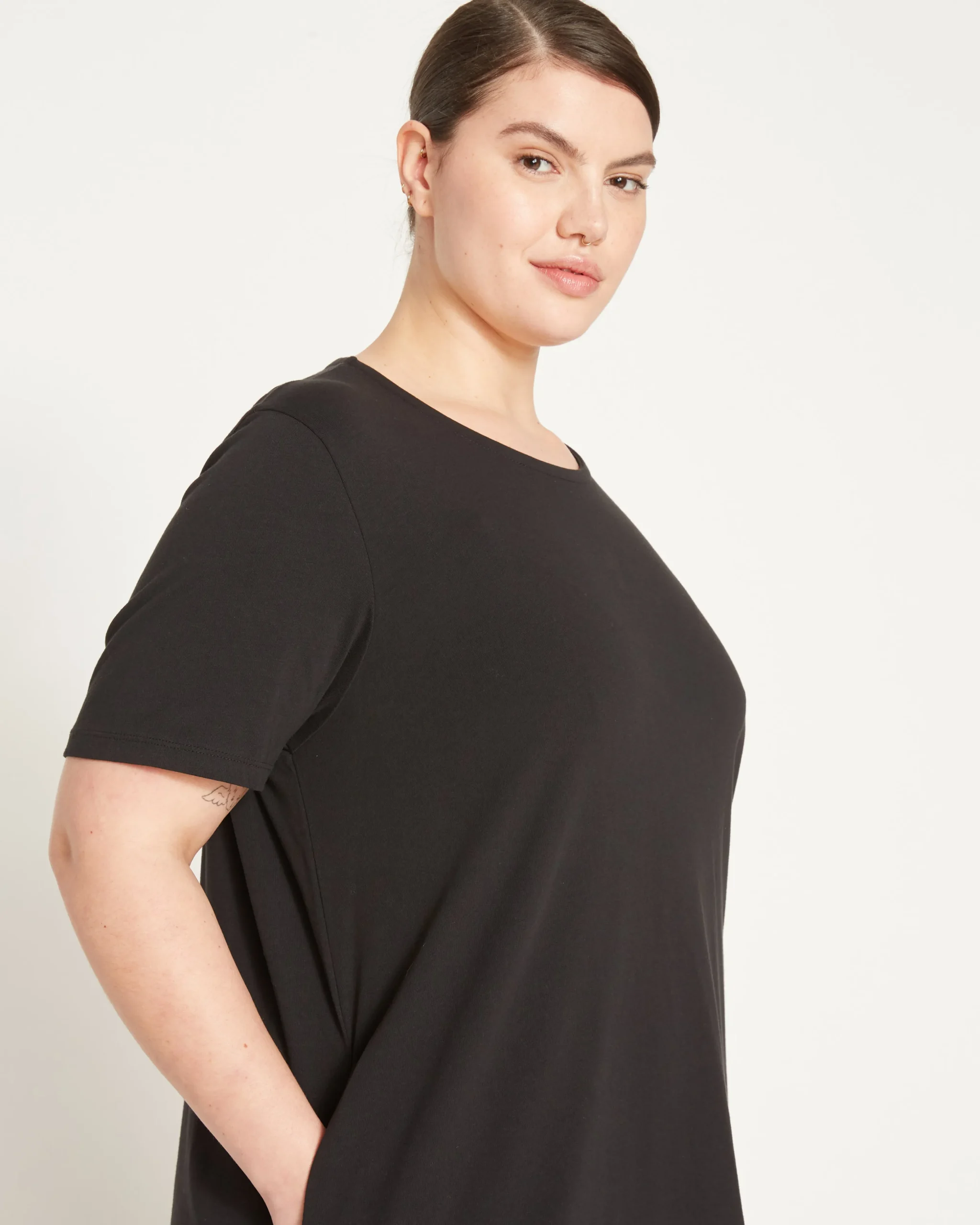 Halie T-Shirt Dress Black