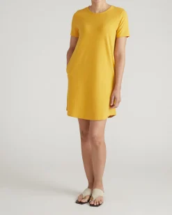 Halie T-Shirt Dress Goldenrod