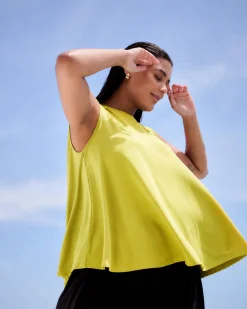 Heatwave Divine Jersey Flared Tank Pomelo
