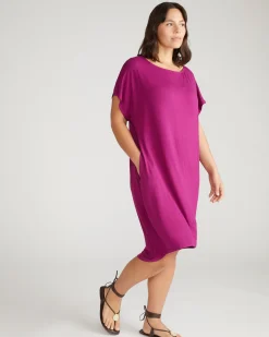 Helen Liquid Jersey Shift Dress Rothko Purple