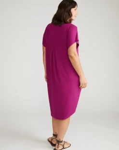 Helen Liquid Jersey Shift Dress Rothko Purple