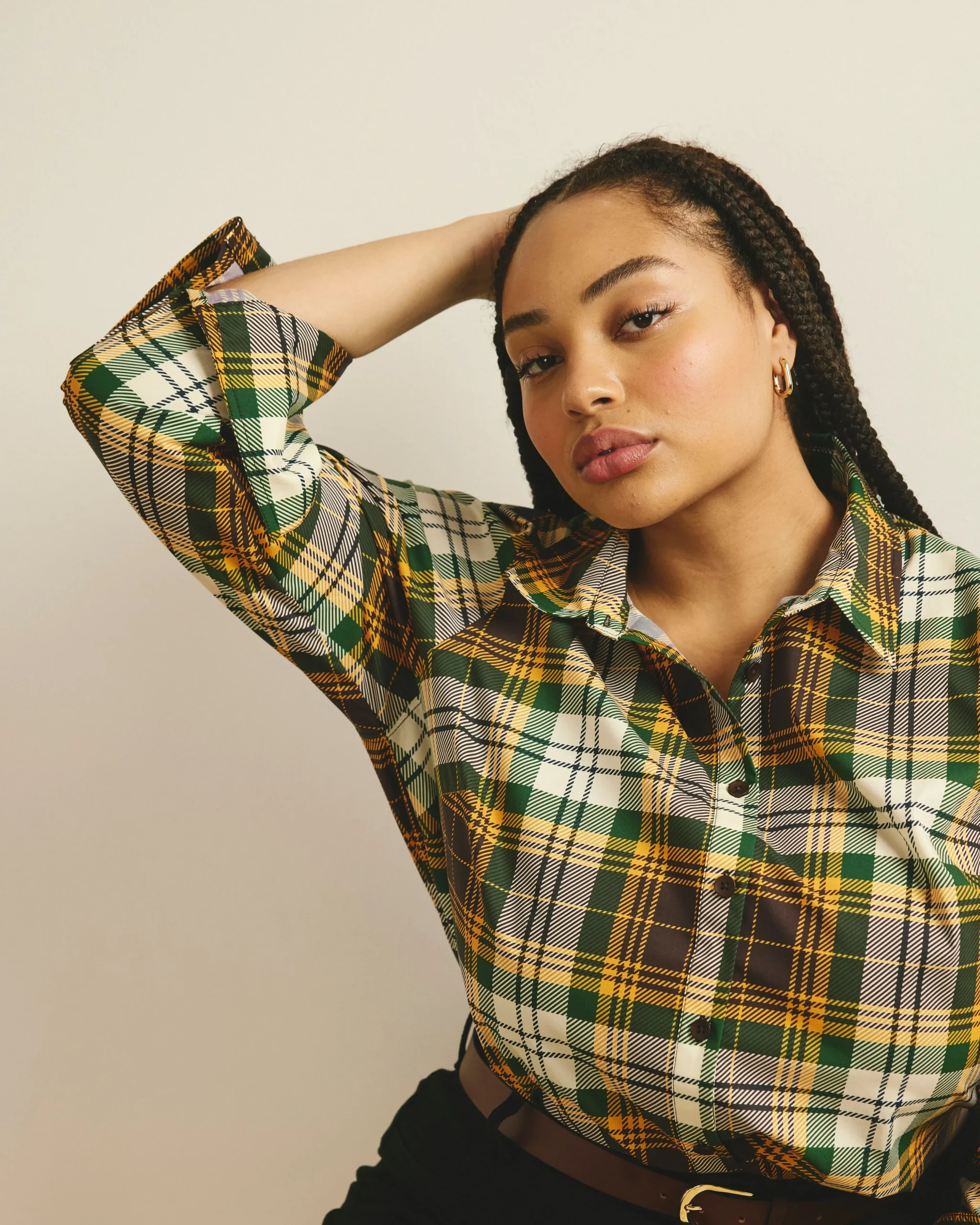 Henning x US Madison Shirt Brown Plaid