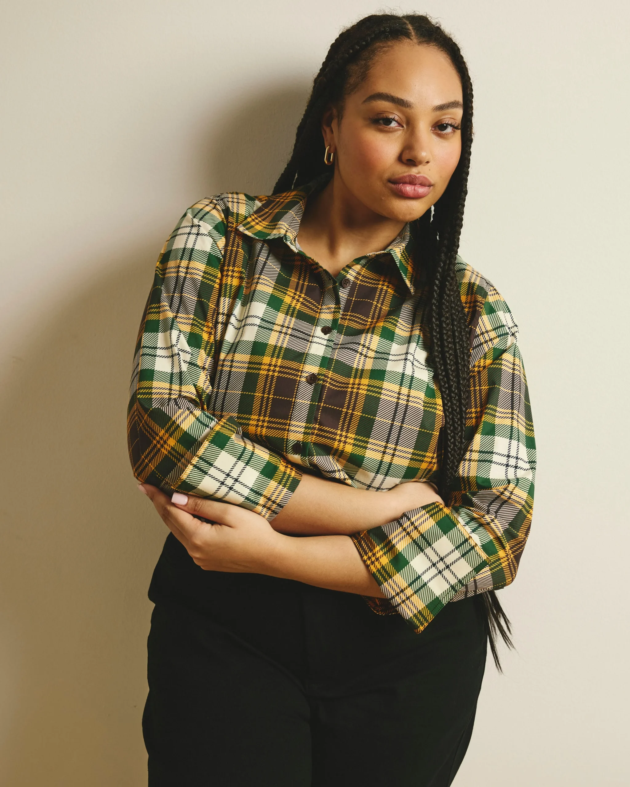 Henning x US Madison Shirt Brown Plaid