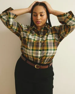 Henning x US Madison Shirt Brown Plaid
