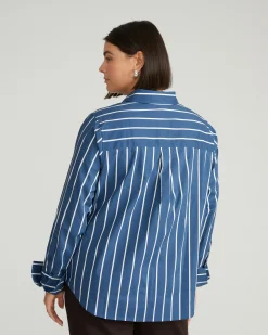 Henning x US Madison Shirt Ensign Blue/White Stripe