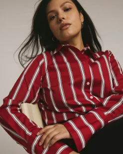 Henning x US Madison Shirt Red/Black/White Stripe