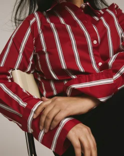 Henning x US Madison Shirt Red/Black/White Stripe
