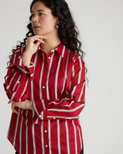 Henning x US Madison Shirt Red/Black/White Stripe