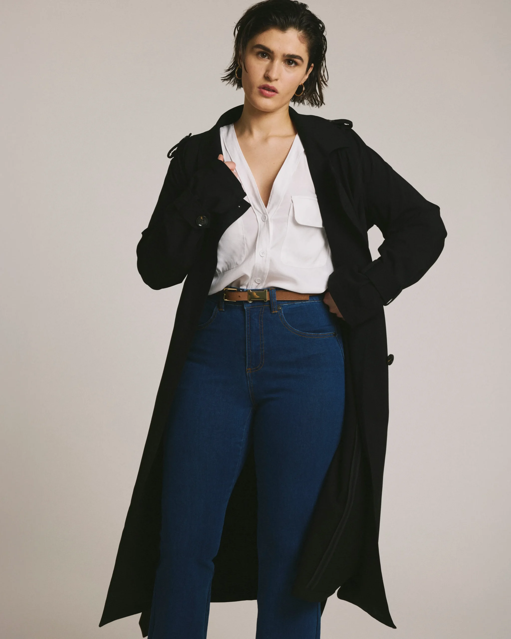 Henning x US Park Soft Trench Black