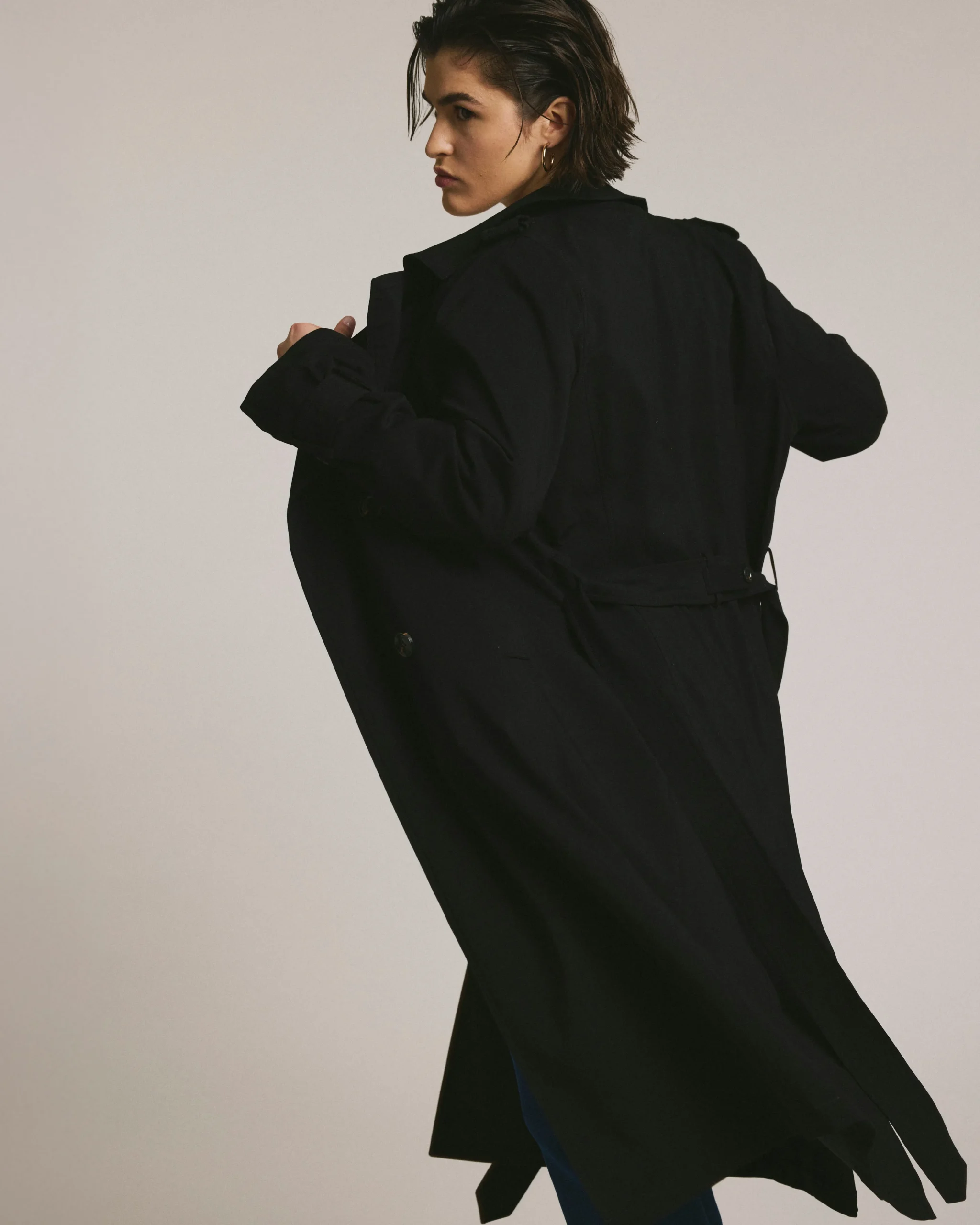 Henning x US Park Soft Trench Black