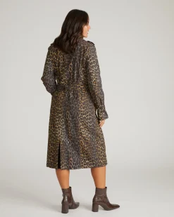 Henning x US Park Soft Trench Shadow Leopard Print
