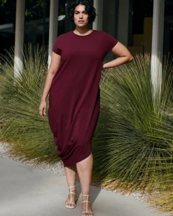 Iconic Geneva Dress Black Cherry