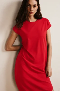 Iconic Geneva Dress Ruby Red