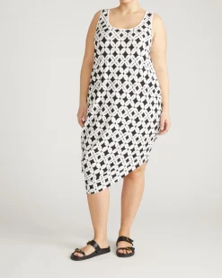 Iconic Geneva Tank Dress Eclipse Print