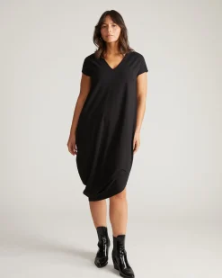 Iconic Geneva V-Neck Dress Black