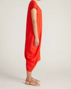 Iconic Stretch Linen Blend Geneva Dress Shoreline Sunset