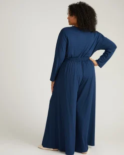 Isadora Wide Leg Lounge Pants Pageant Blue