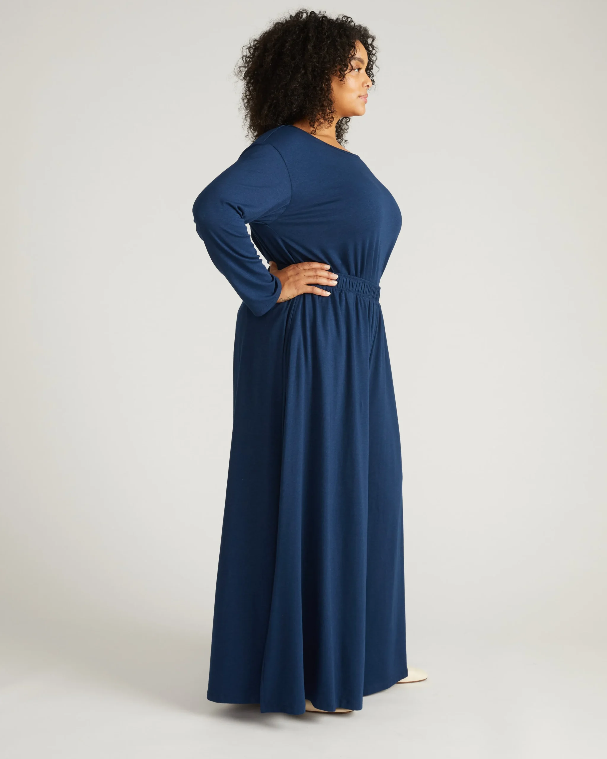Isadora Wide Leg Lounge Pants Pageant Blue